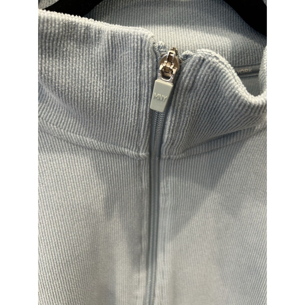 Marc New York Men's XL Half Zip Mock Neck Pullover Sweater Blue - Picture 3 of 8